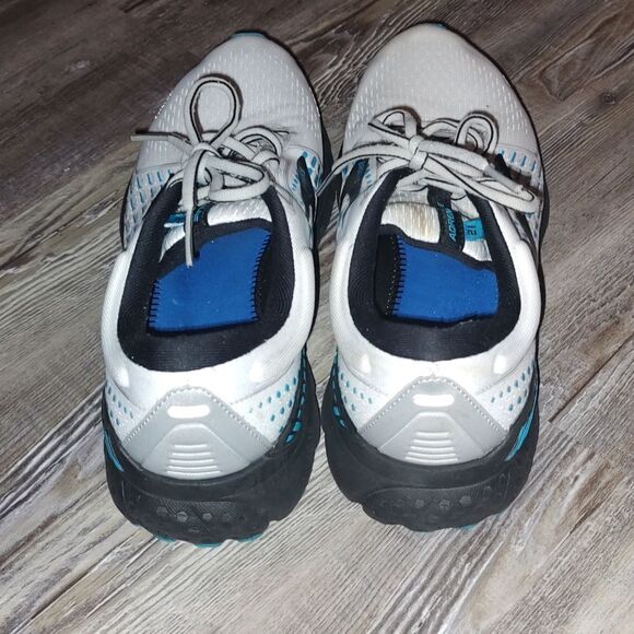 Brooks Adrenaline GTS 21 Road Running Shoes White Blue Black - Picture 4 of 13